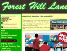 Tablet Screenshot of foresthillbowl.com